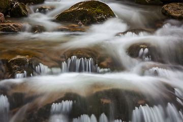 Image showing Cascade of Sibli-Wasserfall. Rottach-Egern, Bavaria, Germany