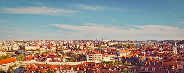 Image showing Panoramic view of Prague from Prague Castle