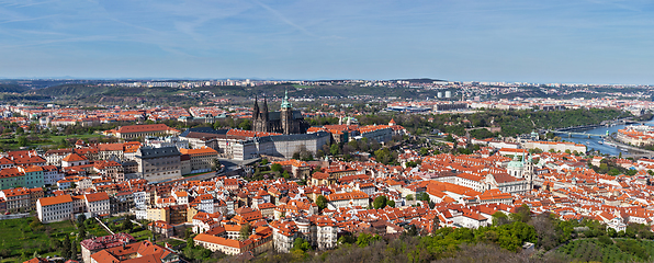 Image showing Aerial view of Hradchany