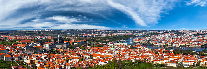 Image showing Aerial view of Hradchany