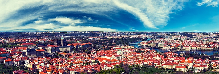 Image showing Aerial view of Hradchany