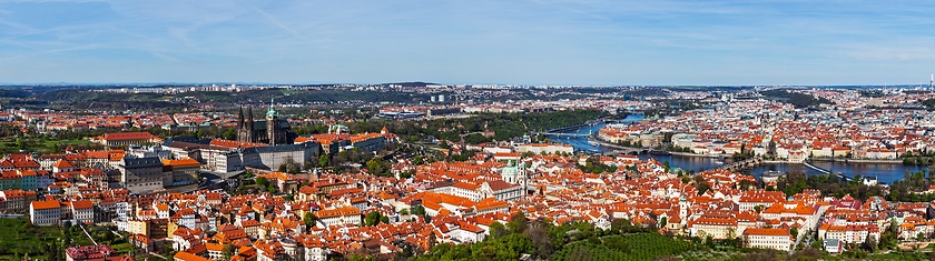 Image showing Aerial view of Hradchany