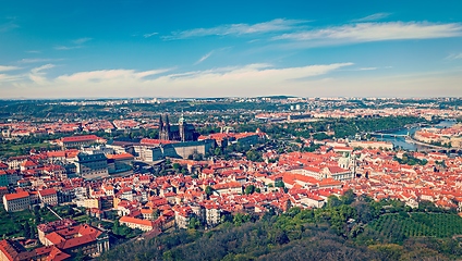 Image showing Aerial view of Hradchany