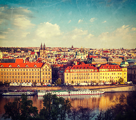 Image showing Aerial view of Prague