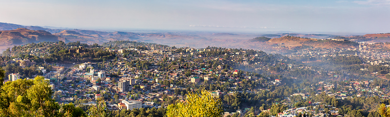 Image showing Gondar city with Fasil Ghebbi, Ethiopia