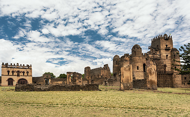 Image showing Fasil Ghebbi, castle in Gondar, Ethipia Heritage