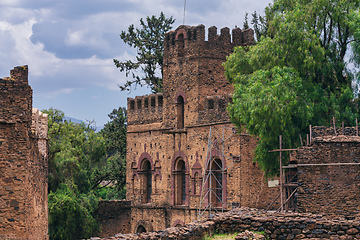 Image showing Fasil Ghebbi, castle in Gondar, Ethipia Heritage