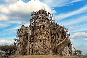 Image showing ruins of Guzara royal palace, Ethiopia Africa