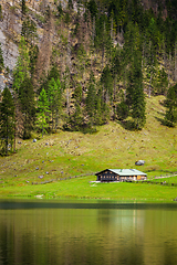 Image showing Obersee lake. Bavaria, Germany