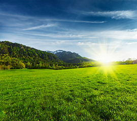 Image showing Alpine meadow in Bavaria, Germany