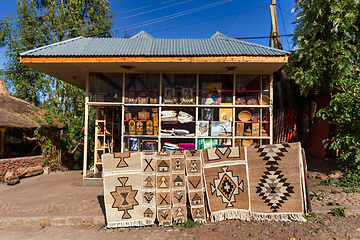 Image showing Traditional lalibela souvenirs shop