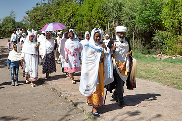 Image showing orthodox Christian Ethiopian, Lalibela Ethiopia