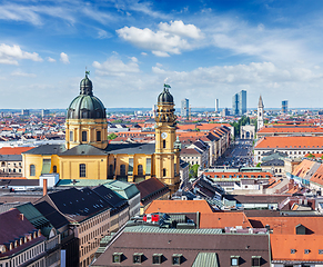 Image showing Aerial view of Munich