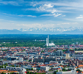 Image showing Aerial view of Munich. Munich, Bavaria, Germany