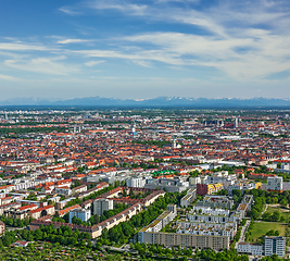 Image showing Aerial view of Munich. Munich, Bavaria, Germany