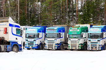 Image showing Beautifully Customized Scania Trucks