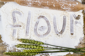 Image showing white wheat flour