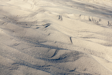 Image showing Winter season. Photo - photo with white snow after the last snowfall. Winter season.