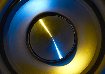 Image showing colorful loudspeaker detail