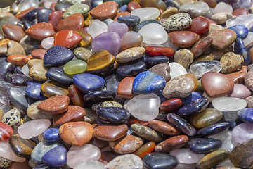 Image showing colorful polished gemstones