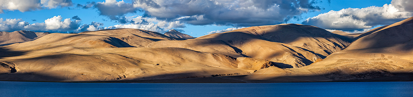 Image showing Lake Tso Moriri in Himalayas. Ladakh, India