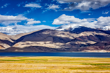 Image showing Lake Tso Moriri in Himalayas. Ladakh, India