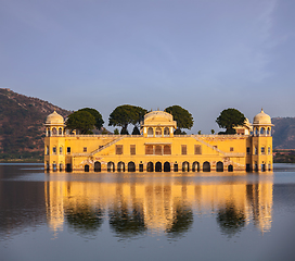 Image showing Jal Mahal (Water Palace). Jaipur, Rajasthan, India