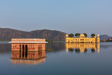 Image showing Jal Mahal (Water Palace). Jaipur, Rajasthan, India