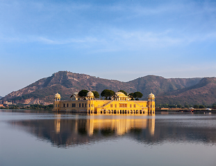 Image showing Jal Mahal (Water Palace). Jaipur, Rajasthan, India