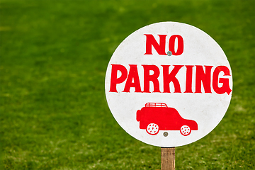 Image showing No parking sign