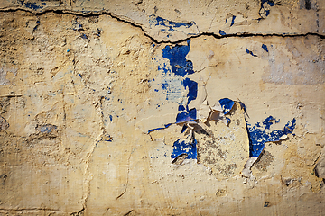 Image showing Painted plaster wall texture