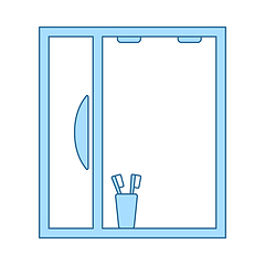 Image showing Bathroom Mirror Icon