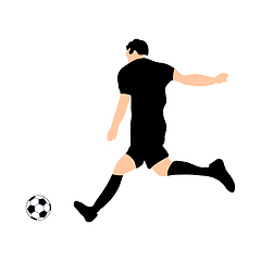 Image showing soccer silhoette