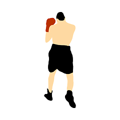 Image showing Boxing  silhouette