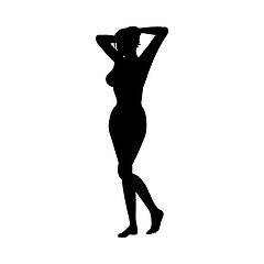 Image showing Naked sexy girls silhouette