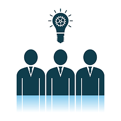 Image showing Corporate Team Finding New Idea Icon