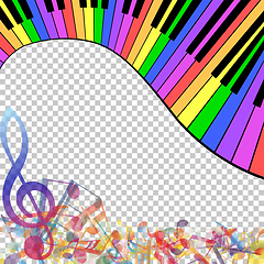 Image showing Multicolor musical