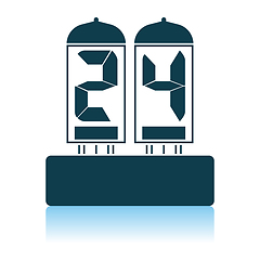 Image showing Electric Numeral Lamp Icon