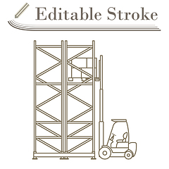 Image showing Warehouse Forklift Icon