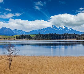 Image showing Bavarian Alps countryside landscape