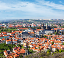 Image showing Aerial view of Hradchany