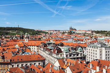 Image showing View of Stare Mesto (Old City) and and St. Vitus Cathedral