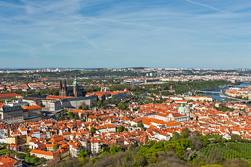 Image showing Aerial view of Hradchany