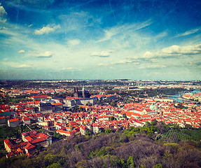 Image showing Aerial view of Hradchany