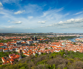 Image showing Aerial view of Hradchany