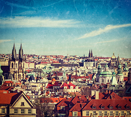 Image showing Aerial view of Prague