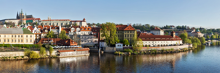 Image showing Panorama of historic center of Prague