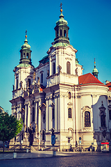 Image showing St. Nicholas church at Old Town Square, Prague