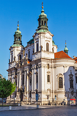 Image showing St. Nicholas church at Old Town Square, Prague