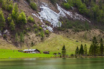 Image showing Obersee lake. Bavaria, Germany